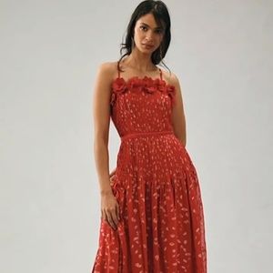 — SOLD — BHANUNI SHEER APPLIQUÉ DRESS